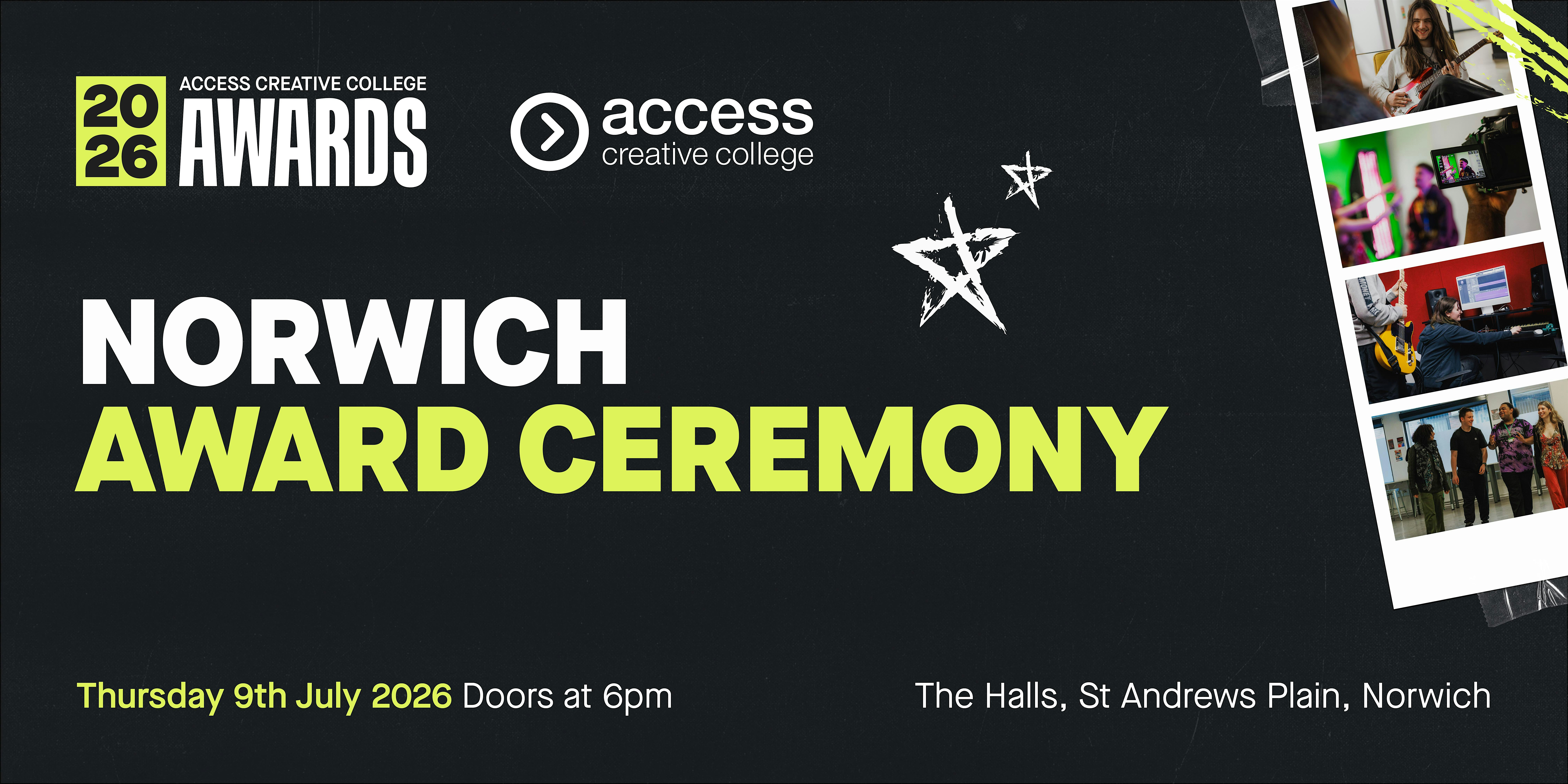 Access Creative College Norwich Award Ceremony | The Halls