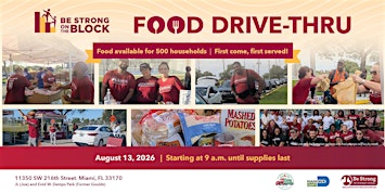 Be Strong International's August Food Drive 2026 | 11350 SW 216th St