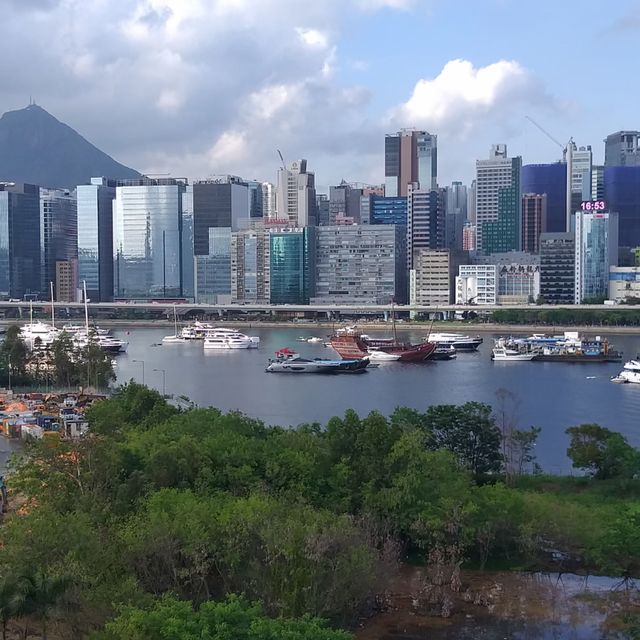 在啟德郵輪碼頭看觀塘