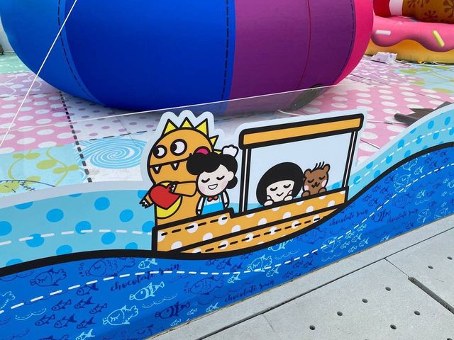 充氣Chocolate Rain裝置@灣仔海濱公園