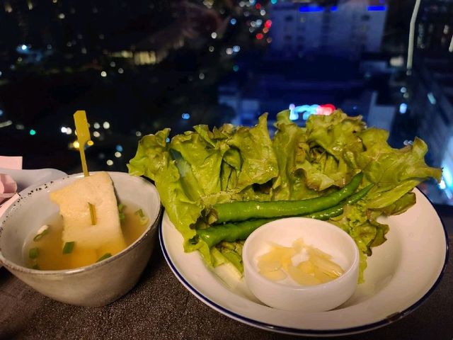 台北最高韓食燒肉餐酒館😘信義區無敵夜景