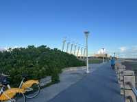 旗津風車公園｜一邊騎腳踏車一邊看夕陽的感覺好棒🌅