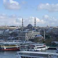 Istanbul Turkey features the Blue mosque.