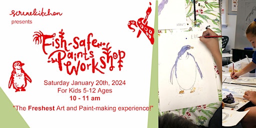 Kids Fish Safe Paints Workshop | the Hustle With Ease space