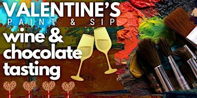 Valentine's Paint & Sip + Wine & Chocolate Tasting (Couples & Friends) 2/17 | Maryland Art Place