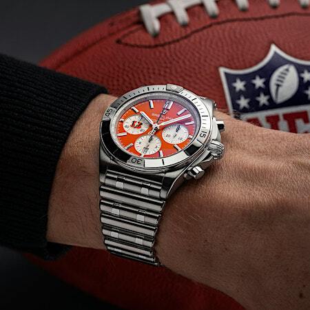 BREITLING: Chronomat B01 42 NFL Cincinnati Bengals Edition | Richter & Phillips Jewelers