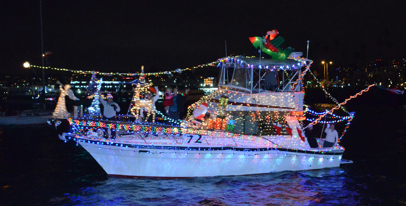 The 54th Annual San Diego Bay Parade of Lights | Shelter Island (start of parade)