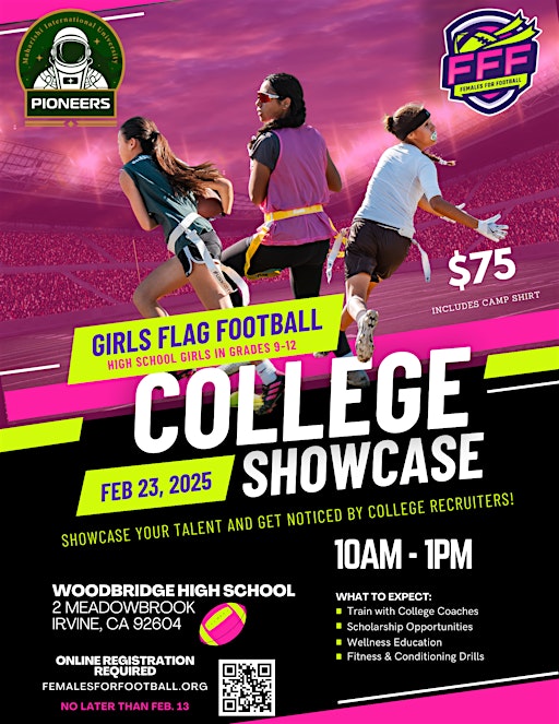 Females For Football College Showcase | Woodbridge High School