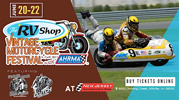 The RV Shop Vintage Motorcycle Festival & Swap Meet with AHRMA | New Jersey Motorsports Park - NJMP