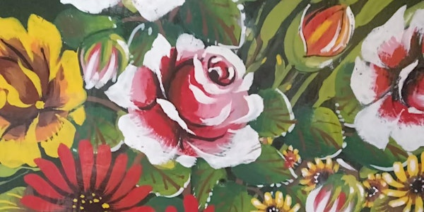 Roses With Knobs On! Knobstick Roses - canal art with Phil Speight | Bollington Wharf