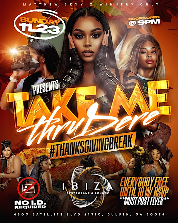 TAKE ME THRU DERE | Ibiza Lounge Bar Restaurant