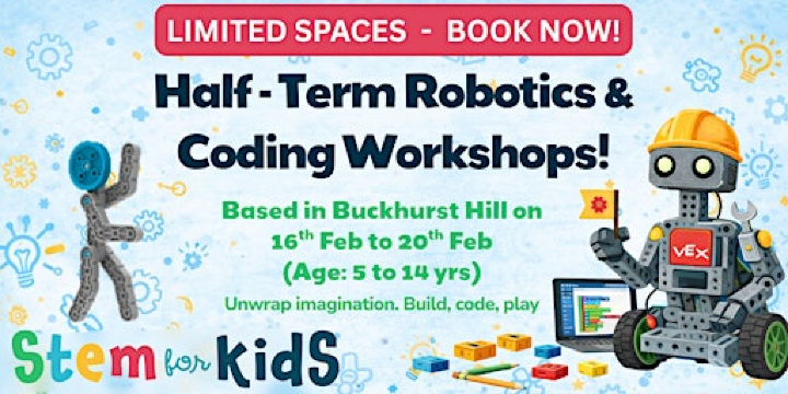 Build, Code & Solve: Half-Term Robotics Workshops | 84 Westbury Ln
