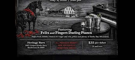 Hats, Horses & Dueling Piano Derby Watch Party! | Heritage Barn