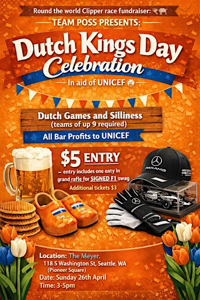 Dutch Kings Day Celebration | Raising money in aid of UNICEF | The Meyer