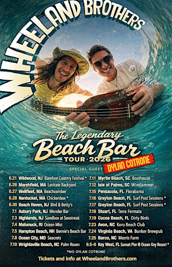 Wheeland Brothers: The Legendary Beach Bar Tour 2026 | The Bunker Brewpub
