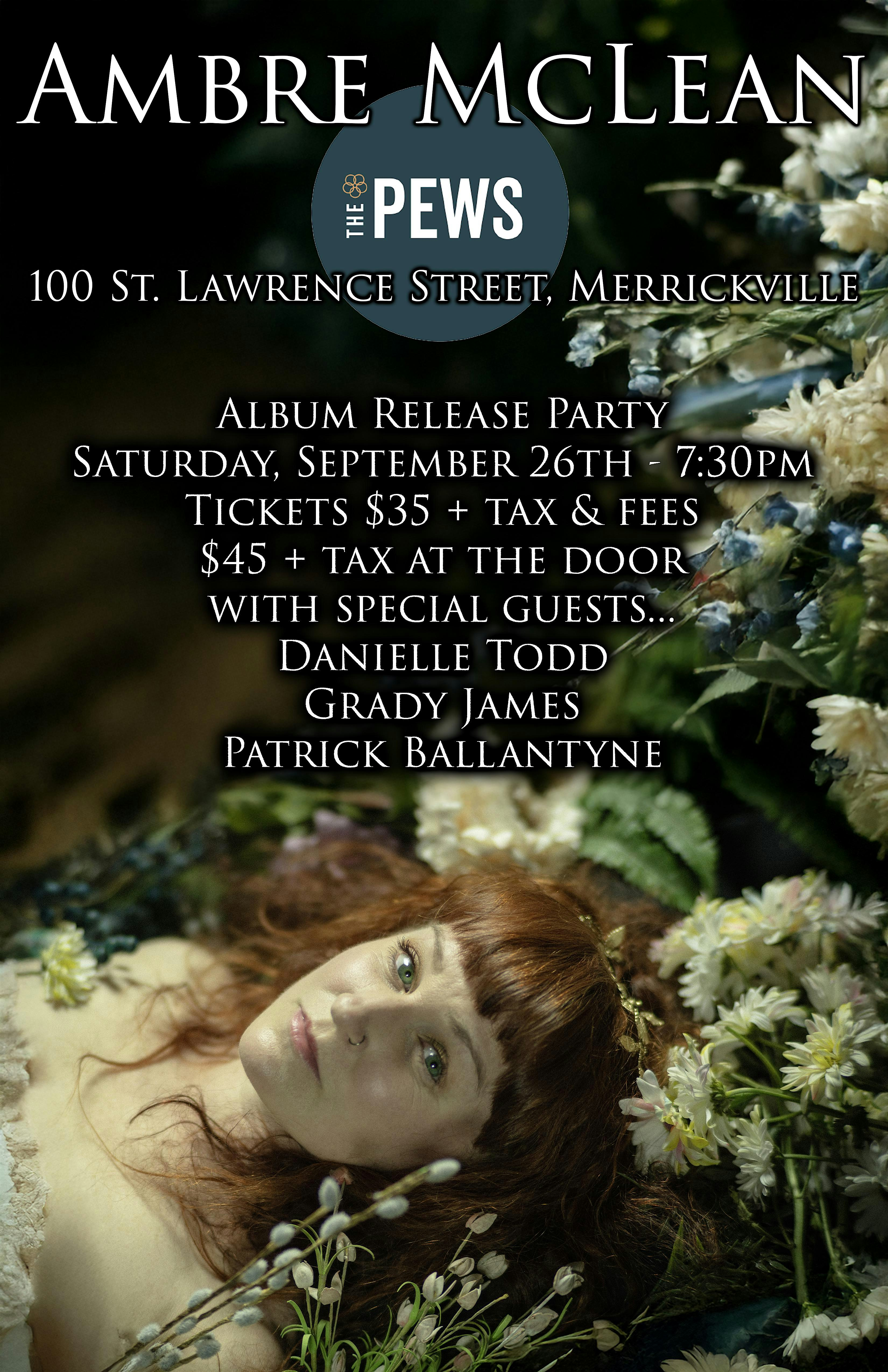 Ambre McLean - Album Release Party | The Pews