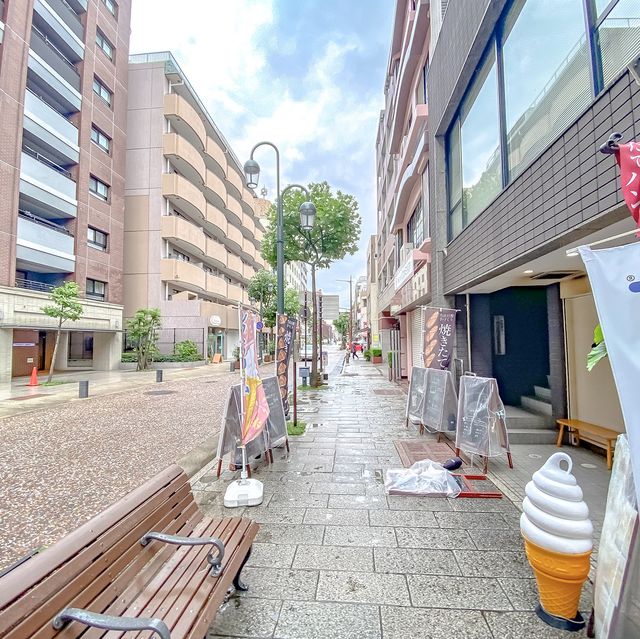 オランダ坂通りの紫陽花