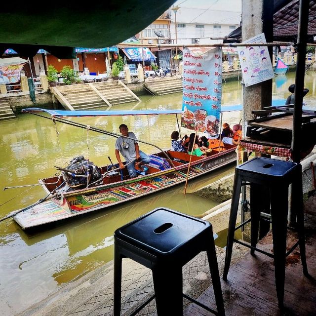 A Floating Market In Amphawa