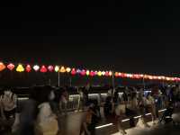 Touch the full Moon on Mid Autumn Festival 