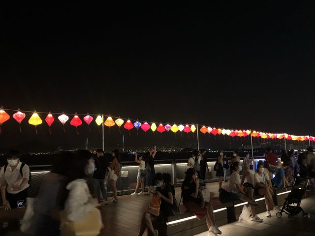 Touch the full Moon on Mid Autumn Festival 