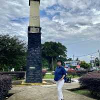 Batu Arang heritage town column 