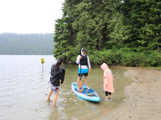 밴쿠버 Sasamat Lake 패들보드와 물놀이