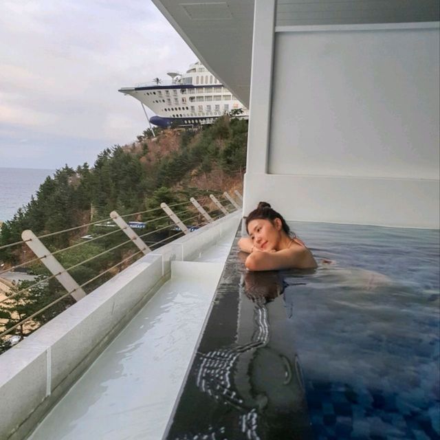정동진 비치크루즈 프라이빗 인피니티풀빌라🌊겨울에 가도 좋은곳💙