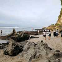 Sunset in Suluban Beach Uluwatu Bali 