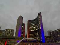 Awesome Lights Toronto Old City Hall at night