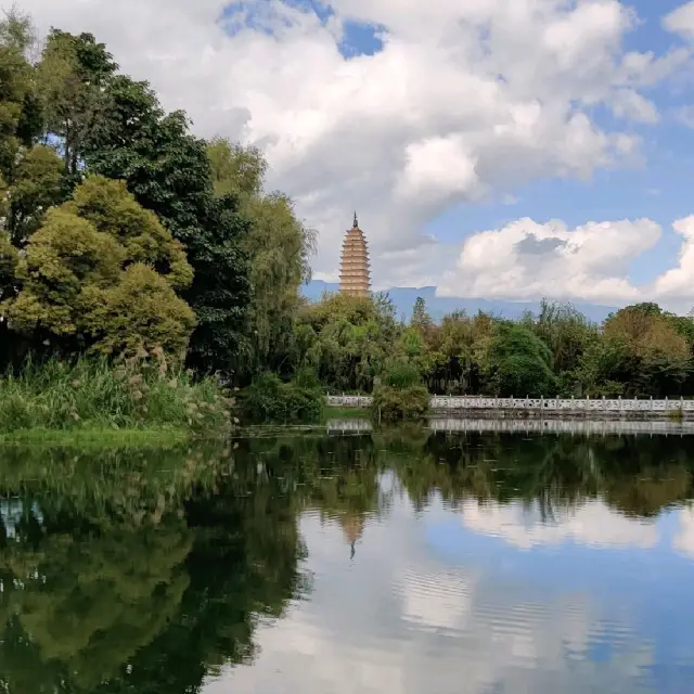 Three Pagodas Reflection Pool