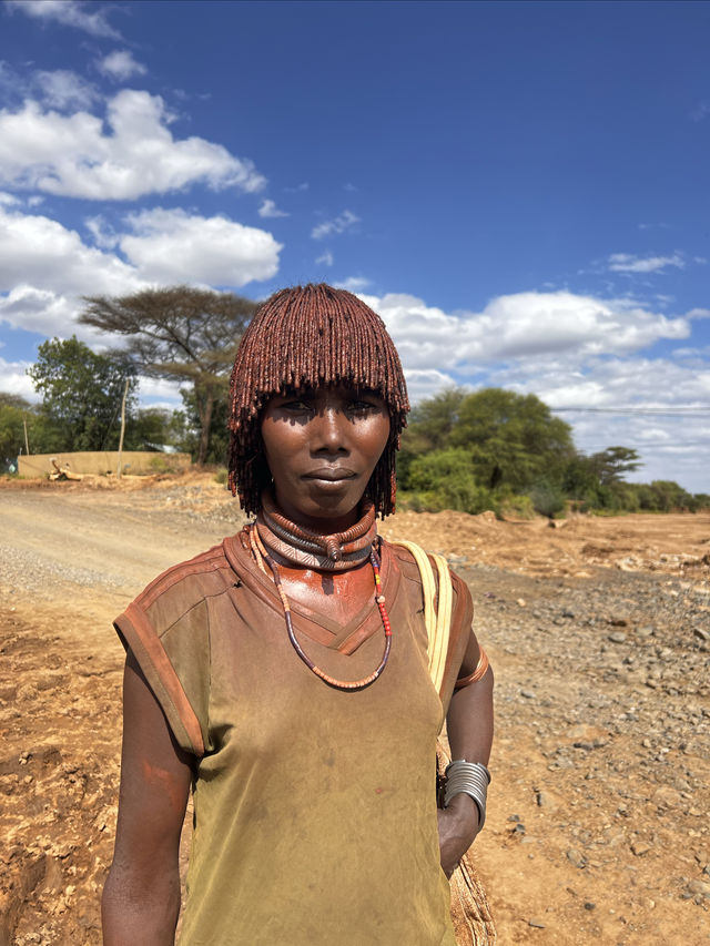 The last primitive tribes in Ethiopia: Hamer and Mursi.