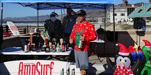 The 5th Annual AmpSurf Pismo Beach Santa Surf and Christmas Costume Event | Addie Street Surfer Parking Lot