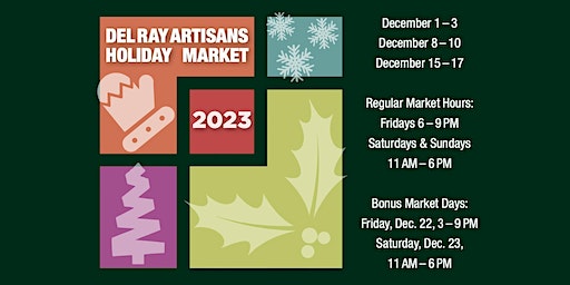 28th Annual Fine Art & Fine Craft HOLIDAY MARKET at Del Ray Artisans | Del Ray Artisans