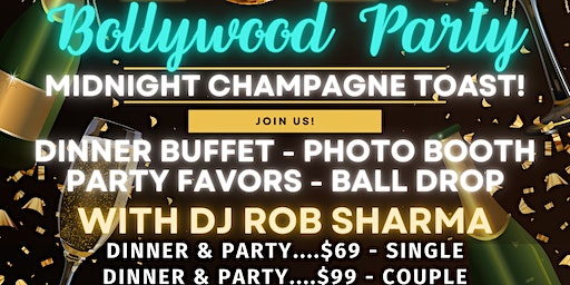 Bollywood New Years Eve Party 2024 at Boomerang Banquet Hall | The Harrisburg Comedy Zone