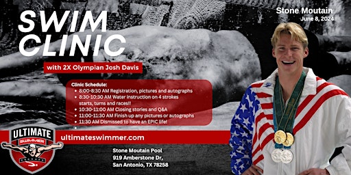 Stone Mountain Olympian Swim Camp, Sat Jun 8, 8-11am, Ages 7-17, Only $50! | Stone Mountain Stingrays Pool