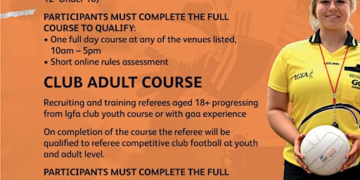 Grab Your Whistle Adult Referee Course - Trim, Meath | Trim GAA