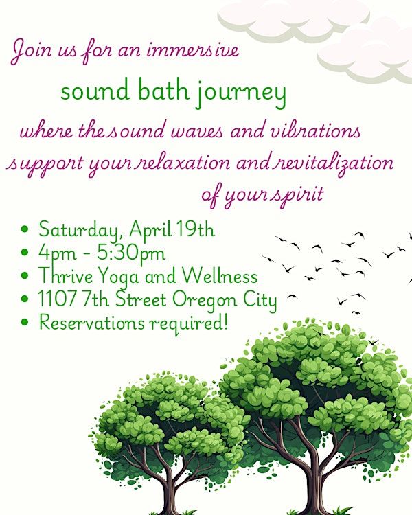 Sound bath journey of relaxation and renewal | Thrive Yoga & Wellness