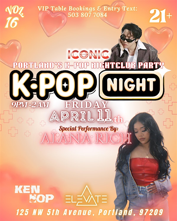 Ken Hop Presents KPop Vol 16 feat Alana Rich | Elevate Nightclub