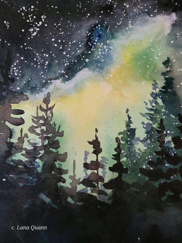 Watercolor Night skies & Galaxy | The Soulful Palette