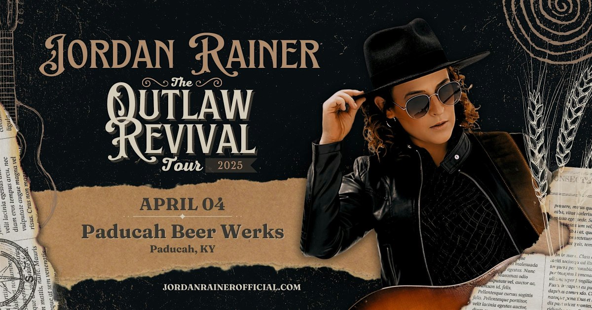 Jordan Rainer Outlaw Revival Tour live at Paducah Beer Werks | Paducah Beer Werks