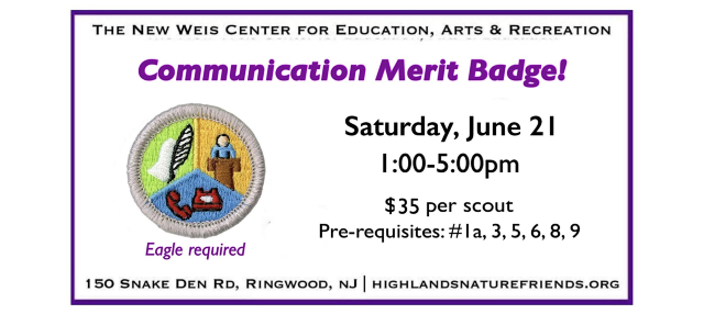 Communication Merit Badge! | The New Weis Center for Education, Arts & Recreation