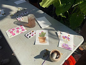 Plant based watercolors | Allen Centennial Garden