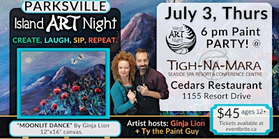ART Night @ Tigh-Na-Mara with Ginja & Ty! | Cedars Restaurant & Lounge