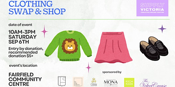 Clothing Swap & Shop Fundraiser | 1341 Thurlow Rd