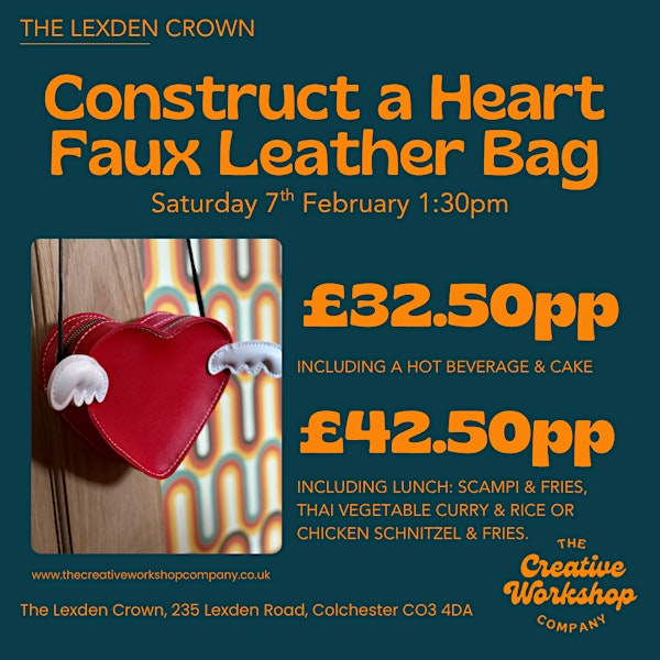 Heart Faux Leather Bag Workshop | The Lexden Crown