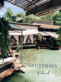 ค่าเฟ่เรือนไทยตกแต่งสไตล์อยุธยา