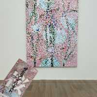 ダミアン・ハースト展で少し遅れたお花見を🌸