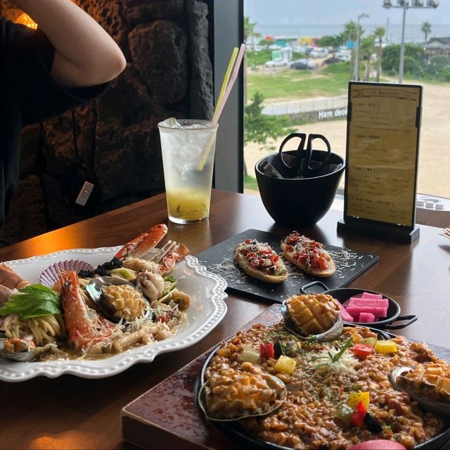 제주여행, 오션뷰 맛집 함덕 해변 해수욕장 "반디 파스타"