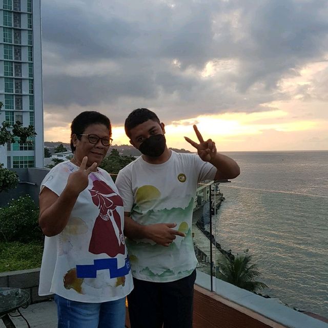 sunset vibes in roof top
