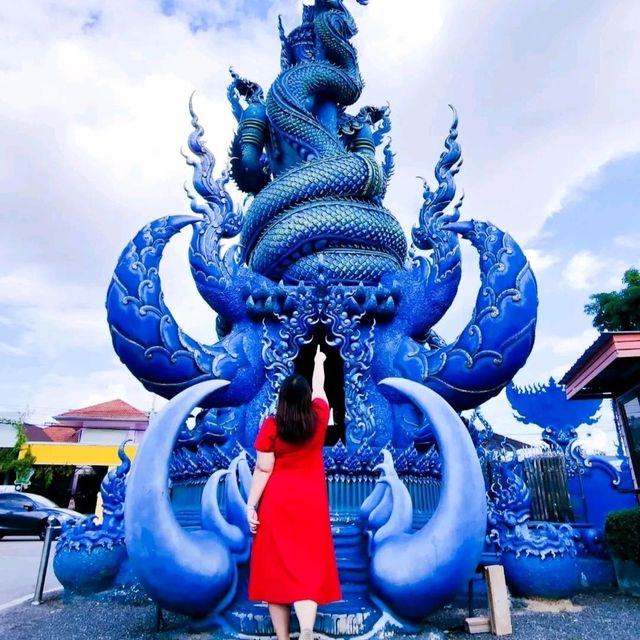 Amazing blue temple in chiangrai